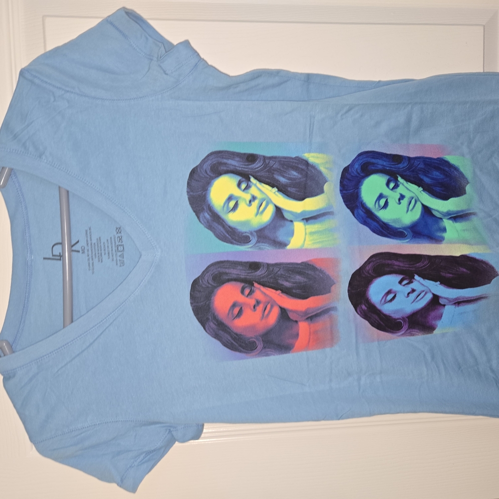 Lana Del Rey Graphic Short Sleeve Pop Art Tee